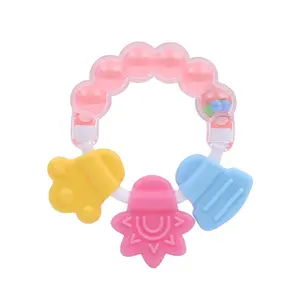 सिलिकॉन बच्चे खिलौना बेल Teether बेबी खड़खड़ Teether