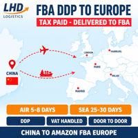 Logistique Amazon FBA Allemagne Entrepôt Transitaire DDP LCL FCL Chine Livraison Porte-à-Porte Conteneur Maritime Europe Entreprise