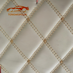 قماش جلد صناعي مبطن قابل للتخصيص مع تطريز ورغوة - لأغطية مقاعد السيارات والكراسي المكتبية وتنجيد الأثاث - Product Image 6