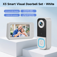 Sonnette vidéo intelligente sans fil avec caméra, sans Wi-Fi, fournie par l'usine