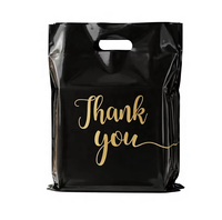 Sac en Plastique Personnalisé avec Logo Imprimé, Sac Découpe Poignée, Sac de Shopping pour Vêtements/Chaussures, Emballage Cadeau, Centre Commercial