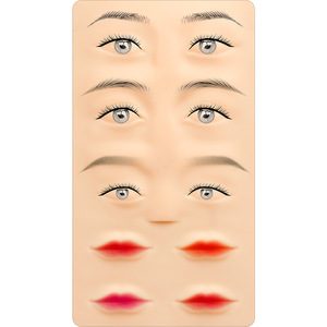 3 in 1 Brows Eyes Lips PMU <b>Practice</b> Skin 3D Silicone <b>Pad</b> for Microblading Academy - Product Image 2