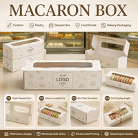 Boîte de pâtisserie, boîte cadeau, structure en papier résistant à la graisse, emballage de luxe pour desserts, étiquette privée, fourniture pour boulangerie haut de gamme