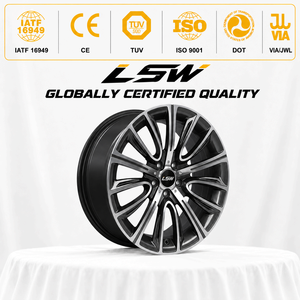 LS8144 5x120 5x112 18 19 20 นิ้ว ล้อฟอร์จขายส่ง สีเทาเมทัลลิก ขอบกัดลายวี สำหรับ BMW E46 E60 E92 X5 - Product Image 3