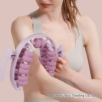 Masseur de jambe à 26 roues Rouleau de jambe en forme d'anneau pour la relaxation musculaire du mollet Dispositif de beauté pour amincir les jambes Yoga Wheel Foot Massager