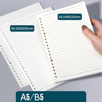 A4 A5 B5 carnet de notes Scrapbook feuilles mobiles reliure recharge papier 60 feuilles