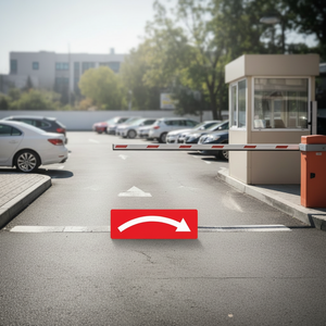 Achetez des autocollants adhésifs rectangulaires en forme de flèche droite en ligne, résistants à la chaleur, imperméables, pour la sécurité routière, la signalisation de stationnement, le vin, la bière - Product Image 1