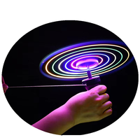 Disque volant SA Magic, jouet électronique lumineux pour enfants de 2 à 4 ans, en plastique ABS, à tirer par cordon, LED clignotante, avec fil de maintien, unisexe, pour l'extérieur