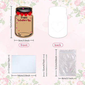 Cartes de la Saint-Valentin en forme de bouteille flottante pour enfants, cadeaux de fête scolaire en papier pour garçons, filles, tout-petits, échange en classe - Product Image 2