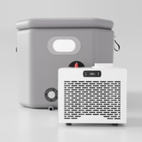 Baignoire à eau froide gonflable écologique pour extérieur, équipée d'un mini-refroidisseur d'eau, baignoire à glace portable pour la récupération sportive des athlètes