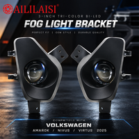 3 Zoll Bi-LED-Projektorlinse Nebelscheinwerfer Fahrlicht für Volkswagen Virtus Limousine 2025 GTW Neuer Look Dreifarbiger Nebelscheinwerfer Nachrüstung