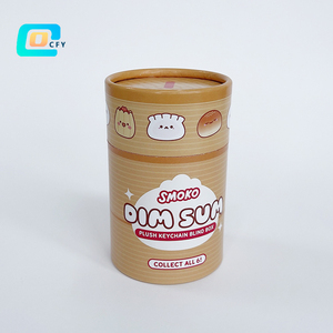 Tubes en carton kraft durables imprimés sur mesure avec bouchons pour l'emballage de produits alimentaires, cosmétiques, bougies, affiches et cadeaux |   Direct d'usine - Product Image 6