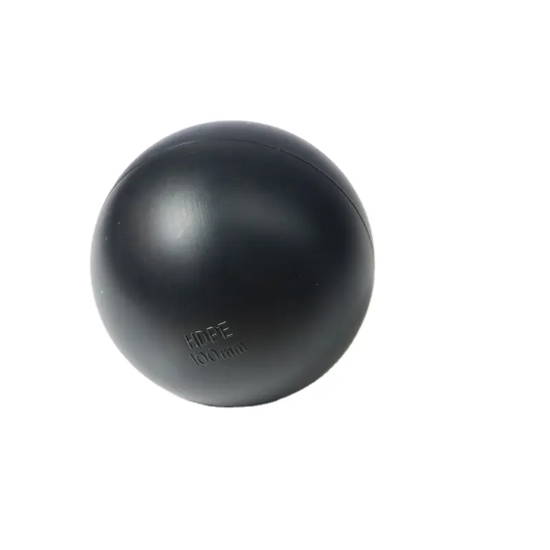100mm UV dayanıklı siyah plastik HDPE güneş gölge kapak içi boş top ve kuş sert yüzen top