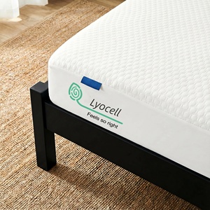 Funda de colchón premium de lyocell jacquard con capa de aire, impermeable, refrescante, transpirable y protectora contra chinches. - Product Image 1