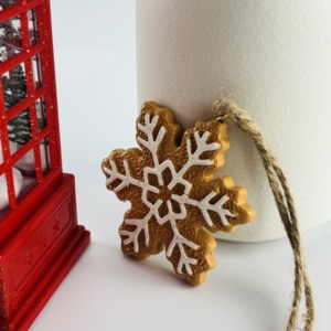 Pendentif flocon de neige en résine fait main, personnalisé, de haute qualité, décoration de sapin de Noël - Product Image 3