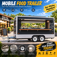 Camion de restauration mobile électrique entièrement équipé pour la vente de glaces, burgers, pizzas et tacos, en promotion