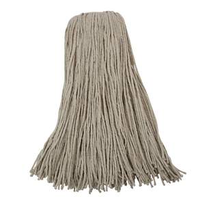 Boardwalk 32oz White Economical <b>Flat</b> <b>Mop</b> <b>Head</b> Cotton Fiber with Handle Rectangle Design for Home Use 12/Carton - Product Image 4