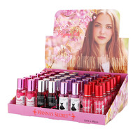 Vente directe d'usine, parfum longue durée 15 ml, ensemble de voyage portable, comprenant un mini-parfum à l'huile essentielle de fleurs naturelles