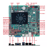 BKHD OEM 1264-TI4 Mini carte mère ITX DDR4 16G M.2 SSD 2 * Intel I226 N100 4 cœurs carte mère industrielle Mini PC de bureau