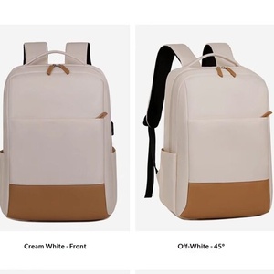 Thickened Denim Business Computer <strong>Bag</strong> <strong>with</strong> Zipper Closure Customized Logo Large Capacity Travel Backpack for Unisex Use - Product Image 3