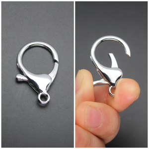 Porte-clés en alliage avec fermoir mousqueton avec chaîne pour bijoux pendentifs pour cadeaux DIY Accessoires manuels - Product Image 5