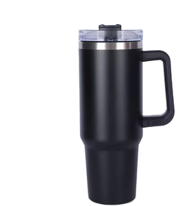 Gobelet isotherme en acier inoxydable 40oz avec logo personnalisé, vente en gros d'usine, tasse de voyage sous vide pour voiture avec paille - Product Image 1