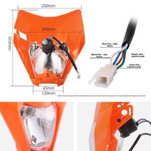 Ensemble de phares avant de moto OEM pour EXC <span class=keywords><strong>SX</strong></span> SXS EXCF XCW <span class=keywords><strong>65</strong></span> 125 150 200 250 300 350 450 <span class=keywords><strong>2017</strong></span> 2021 Rétrofit/Amélioration - Product Image 2