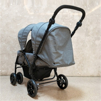 Poussette double pour bébé réglable et pliable, OEM pour l'extérieur