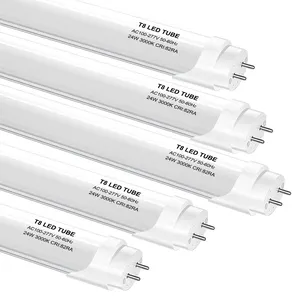 Bom Preço EVG/KVG/VVG 24W LED Tubo de Luz T8 150Cm 18w 24w 36w 2700-6500k leitoso claro 160lm/w levou tubo