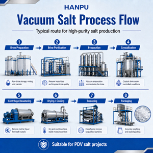 Usine de traitement du sel sous vide clé en main par évaporation de saumure à haute teneur en sel 1-30 T/H pour la production de sel <span class=keywords><strong>PDV</strong></span> - Product Image 6