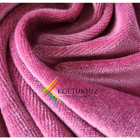 Tela de Velour de Punto Premium de 240 g/m², 40 % Modal, 40 % Algodón, para la Fabricación de Prendas Textiles al por Mayor - COLOR ROSA