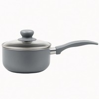 Ensemble de casseroles en céramique avec couvercle en verre Poignée en silicone Résistant à la chaleur Écologique Compatible gaz