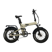 Vélo électrique pliable à pneus larges de 20 pouces, 750W, 36V, batterie au lithium 20AH, moteur sans balais, alliage d'aluminium, 7 vitesses, certifié CE