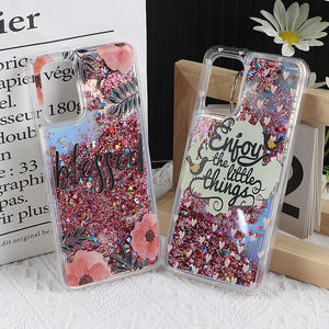 Funda de teléfono para Iphone x 11 12 13 14 Pro Max, carcasa con arena movediza líquida, brillante, transparente, bonita, para <span class=keywords><strong>Samsung</strong></span> - Product Image 3