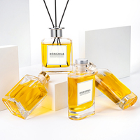 Bouteille diffuseur d'aromathérapie en verre transparent de 150 ml avec bouchon en liège naturel pour recharges d'huiles essentielles