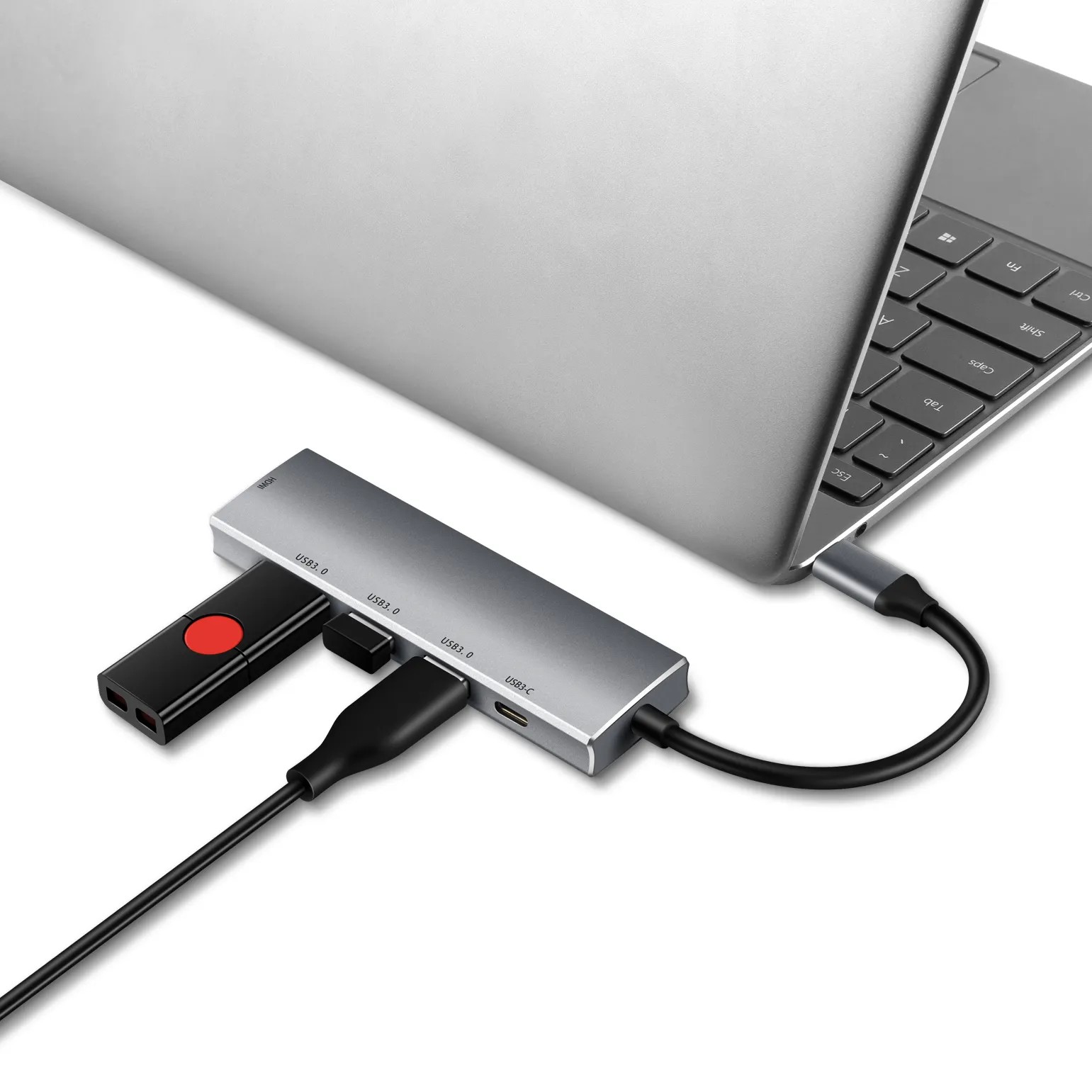 USB-концентратор на 4 К HDTV USB 3,0 2,0 Type-C зарядная док-станция для MacBook Samsung S20 Dex PS5 iPad TV Nintendo Switch