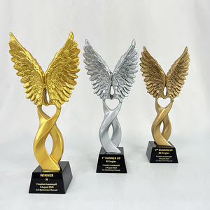 <span class=keywords><strong>Ali</strong></span> d'oro dei sogni <span class=keywords><strong>di</strong></span> cristallo resina <span class=keywords><strong>aquila</strong></span> trofeo premio Trophis con Base nera MH-NJ0794 - Product Image 5