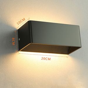 <span class=keywords><strong>Applique</strong></span> <span class=keywords><strong>murale</strong></span> LED d'intérieur moderne avec <span class=keywords><strong>applique</strong></span> corporelle en aluminium haute luminosité <span class=keywords><strong>pour</strong></span> <span class=keywords><strong>escalier</strong></span> grand éclairage carré noir design - Product Image 5