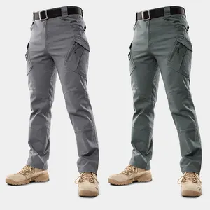 Оптовая продажа, недорогие мужские брюки цвета хаки с 6 карманами, мужские тактические брюки-карго, брюки для мужчин