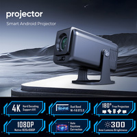 Projecteur portable 4K pour la maison, système Android, puce Amlogic 950S, 300 ANSI, pour films et usage professionnel