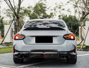 2025 nuovo tipo di diffusore paraurti posteriore labbro Spoiler con lampada per <span class=keywords><strong>BMW</strong></span> G42 M235i M240i serie 2 coupé 2022 + - Product Image 3