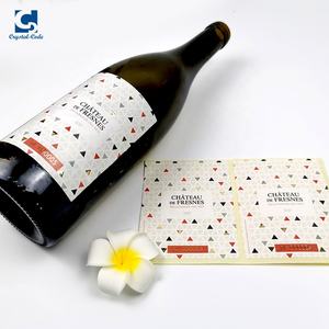 Labels <strong>Pewter</strong> Cup <strong>Sheet</strong> Lenticular Sweet Luxury Packaging Foil Embossed High End Printing for Bottle White With Wine Label - Product Image 3