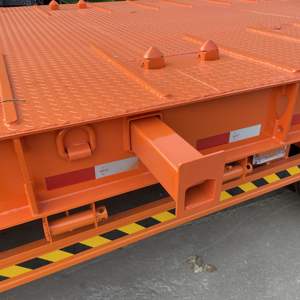 3 Axle 20 50ton Flatbed Gooseneck Mafi Low Boy Low <span class=keywords><strong>Bed</strong></span> <span class=keywords><strong>Dolly</strong></span> Truck 100 Ton Lowboy Semi Trailer - Product Image 5