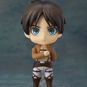 10 cm 애니메이션 장난감 ErenYeager Mikasa Ackerman shingei no kyojin figma Titan Levi 액션 피규어 Eren figure