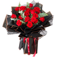 Papel de Regalo para Flores, Translúcido, Mate, Impermeable, con Borde Dorado, Doble Cara, de Película de PE, Ecológico, Hecho a Mano, en Oferta