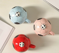 Offre Spéciale – Tasse de football en céramique mignonne de 400 ml avec cuillère, compatible micro-ondes, idéale comme cadeau pour les fans de football