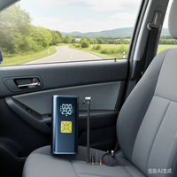 Gonfleur de pneus numérique portable pour voiture avec moniteur de pression des pneus, 12V, matériau ABS, pompe à air et compresseur à gonflage rapide