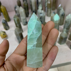 Neuankömmling Natural Moons tone Tower Heil kristall turm Green Moons tone Wand Points - Product Image 1