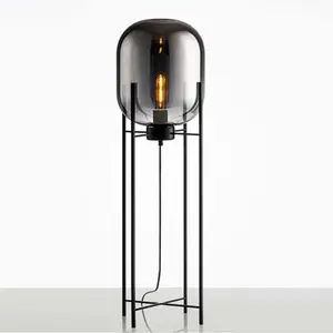 JYL-L1159 lampade da terra contemporanee design unico lampada da terra nera vendita calda lampada da terra funky