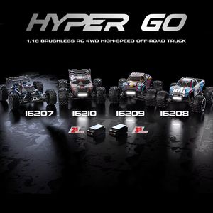 Camioneta Rc Mjx 16207 Hyper Go 1/16 4wd 62km/H Motor sin Escobillas Metal Lista para Usar Buggy de Alta Velocidad - Product Image 2